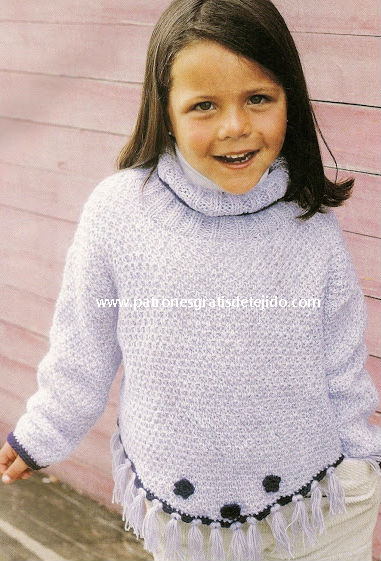 Pullover para nena tejido a dos agujas hotsell